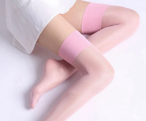 Pink sheer stockings